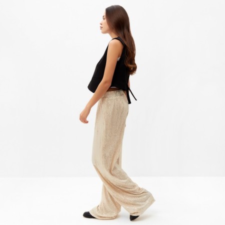 Women's pants from sequet Mist, p. 46, golden-3