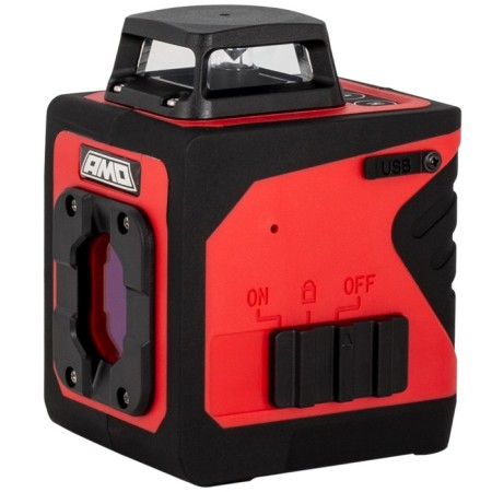 Laser level AMO LN360, 20 m, 2 rays, 635-670 HM, grade 2, 360 °-2