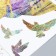 Sticker Plastic Interior color "Deer and bird" marble with gold set 2 sheets 30x42 cm 75994