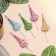 Set of candles for the cake, 5 pcs "Festive unicorns", multi -colored