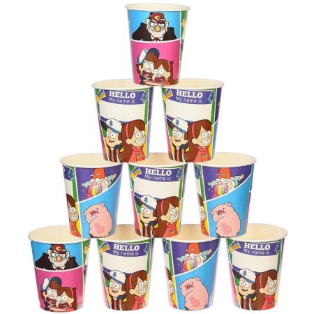 Paper glass "Happy Birthday!", 250 ml, gravity farz-5