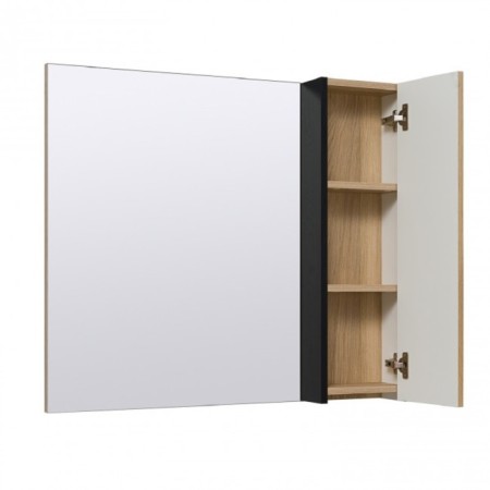 Cabinet-mirror "Malta 70" Black oak, right-1