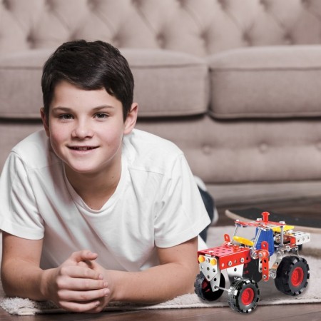 Metal designer "Tractor", 4 in 1, 160 parts-4