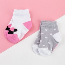 Set of socks Minnie Mouse, 2 pairs, 8-10 cm