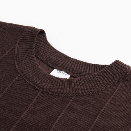 Jumper Female Minaku: Casual Collection Chocolate Color, Rr. 48-5