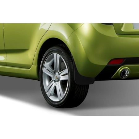 Spray-haired rear Chevrolet Spark, 2010-2016 2 pcs (polyurethane)-1