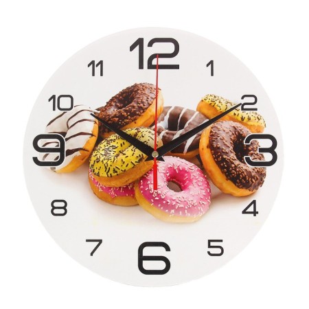 Watch wall kitchen "donuts", 24 cm-1