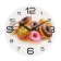 Watch wall kitchen "donuts", 24 cm