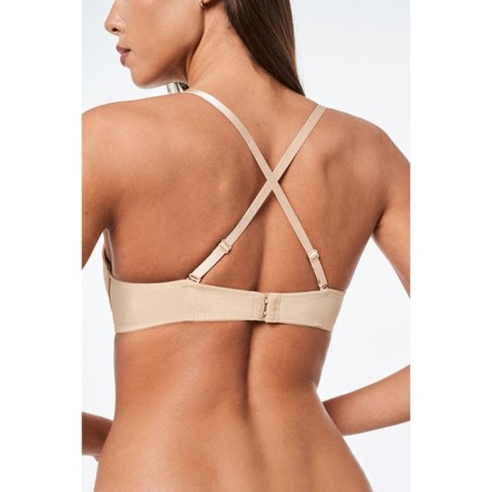 Women's bra -lotus, size 80e, beige color-3