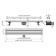 Supporting groove Alcadrain Eko AG071401850, standard, 850 mm