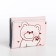 Baby wallet on the button, pink color