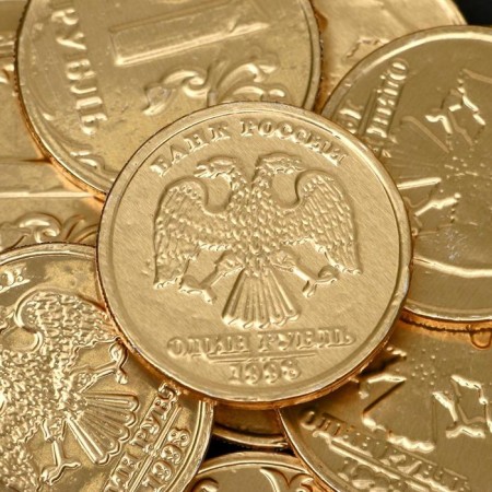Chocolate coins "ruble" in a bank, 6 g-3