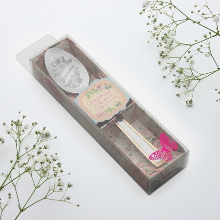 A teaspoon spoon with an engraving "Tatyana", in a gift box, 3 x 15 cm.-5