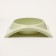 Plastic curved bowl 400 ml, 19.5 x 16.8 x 5 cm, green