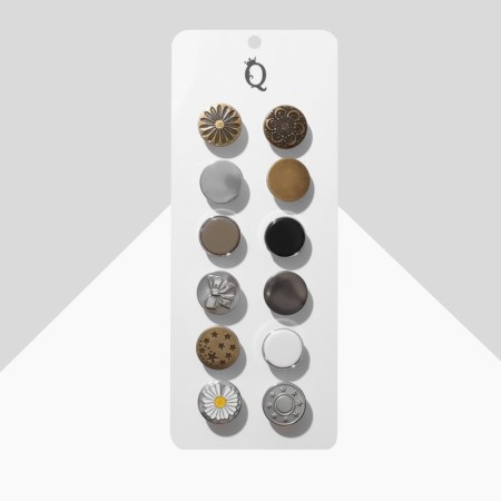 Set of badges (12 pcs.) "Buttons" Grange, form mix, color-1