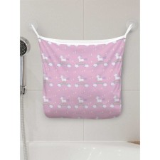 Organizer in a bathtub on the suction cups “Unicorn on the rainbow”, for storing toys and trifles, size 33x39 cm