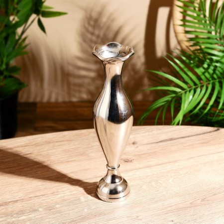 Vase aluminum "flower" 6.5x6.5x25 cm-1