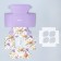 Capcake box, confectionery packaging, 4 cells “The most lovely”, 16 x 16 x 10 cm