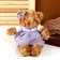 Soft toy "Bear in a dress", color mix