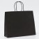 Craft package black, round handle, 31.5 x 25 x 11.5 cm, 120 g