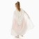 Carnival cloak for children, plush white, length 100 cm