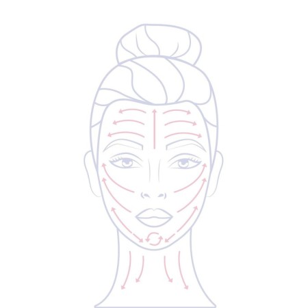 A set of massage for the face and neckline, 2 pcs, color pink gold-8