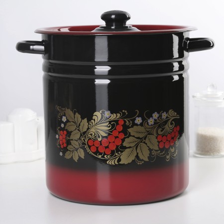 Pan, 12 l, metal cover, induction, color mix-3