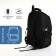 Youth backpack from lightning textiles, 5 pockets, black color