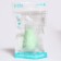 Children's nasal aspirator, with a cap, green color