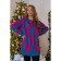 Female jumper, size 42-48, blue color, red