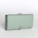 Women's wallet on magnet, green color