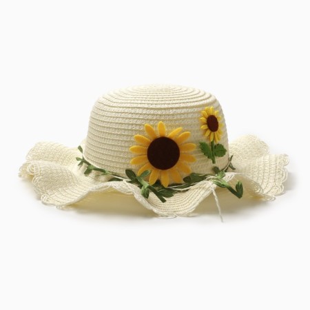Hat for the girl "Sunflower" Minaku, Rr. 52, cent