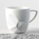 Ceramic "Iceberg" mug, white 350 ml, white color