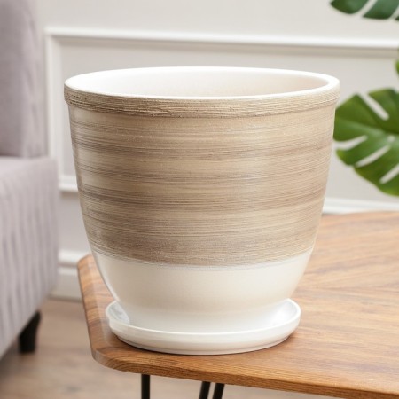 Flower "Steppe" pot with a pallet 8l