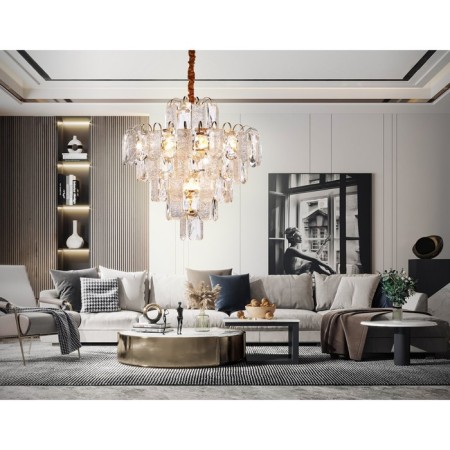 Crystal chandelier with Ambrella Light, Traditional, Tr5233, E27, Color Gold-2