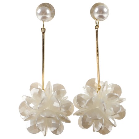 Earrings hanging white