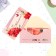 Money envelope "Happy Anniversary!" pink bouquet, 16x8 cm
