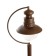 Garden-park lamp Feron PL576, IP44, E27, 60 W, 215x280x1000 mm, brown color