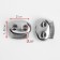 Club for the cord, double, d = 4 mm, 1.8 × 2 cm, silver color