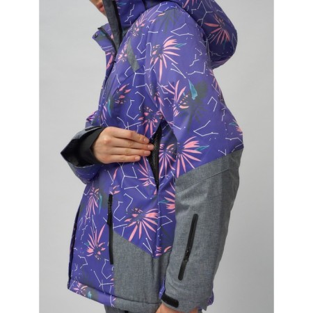 Ski suit, size 42, purple color-2