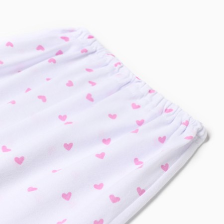 Children's sliders, white color/hearts, height 74-1