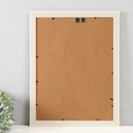 Photo frame plastic 30x40 cm "Weaving" gray with light stroke 44.6x34.6x1 cm-2