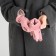 Gloves are female, dimensionless, without insulation, pink color