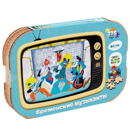 Puzzle-headed 3D "Bremen musicians", 40 × 29 cm-5