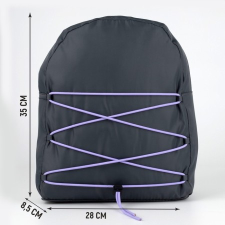 School textile school with lacing, gray color-1
