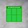 Information stand "Information" 6 flat pockets A4, green color