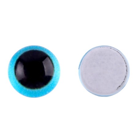 Elose -based eyes, set of 10 pcs., Size 1 pc. - 6 mm, blue color