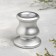 Classic candlestick, 6x5.5 cm, silver
