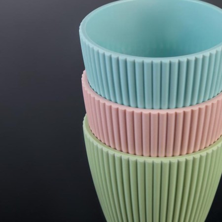 Kashpo for flowers "Riff", plastic, 450 ml, color mix-4