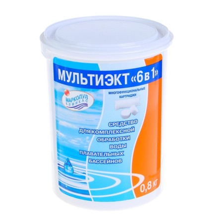 A means for comprehensive water processing of swimming pools Multiekt 6V1, 0.8 kg-2